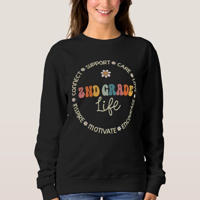 2nd Grade Life Appreciation Week Back to School Sweatshirt (Vorderseite)