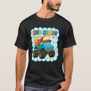 2nd Grade Squad Monster Truck Rückkehr zur Schule T-Shirt