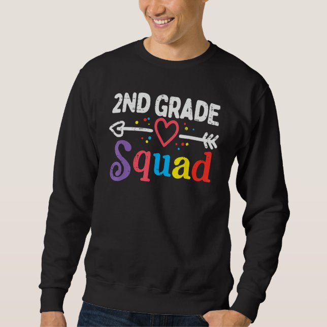 2nd Grade Squad Second First Day Of School Boys Gi Sweatshirt (Vorderseite)