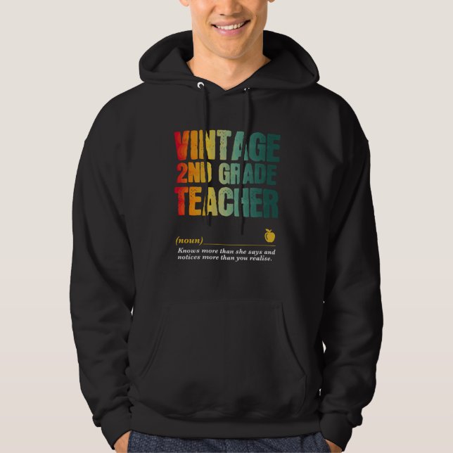 2nd Grade Teacher Appreciation Week Back to School Hoodie (Vorderseite)