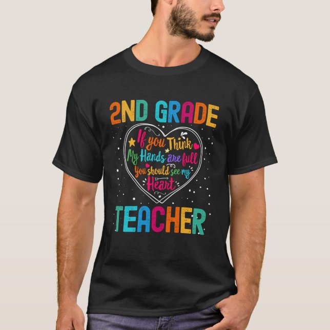 2nd Grade Teacher Appreciation Week Back to School T-Shirt (Vorderseite)