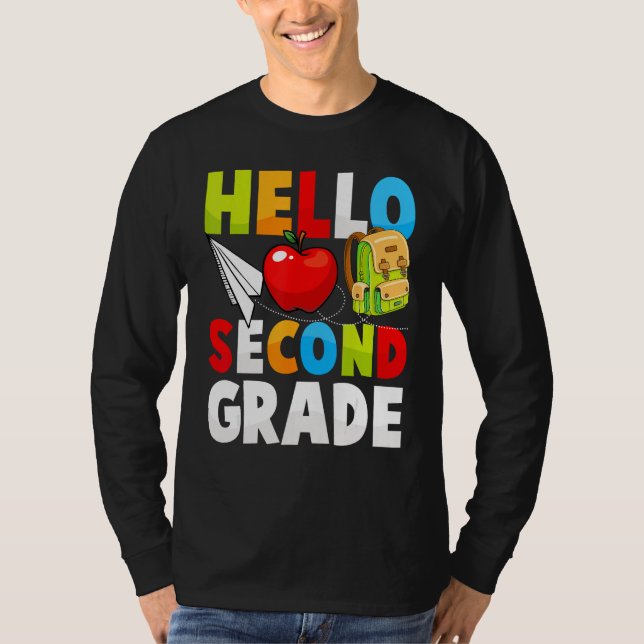 2nd grade teacher back to school for women kids st T-Shirt (Vorderseite)