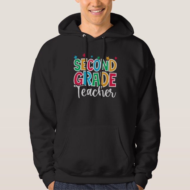 2nd Grade Teacher First Day of School Welcome Back Hoodie (Vorderseite)