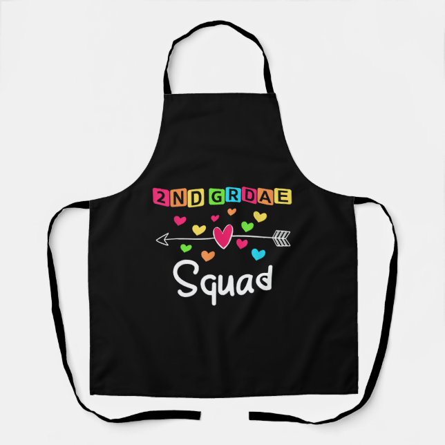 2nd grade Teacher Shirts School Team Second Grade Schürze (Vorderseite)