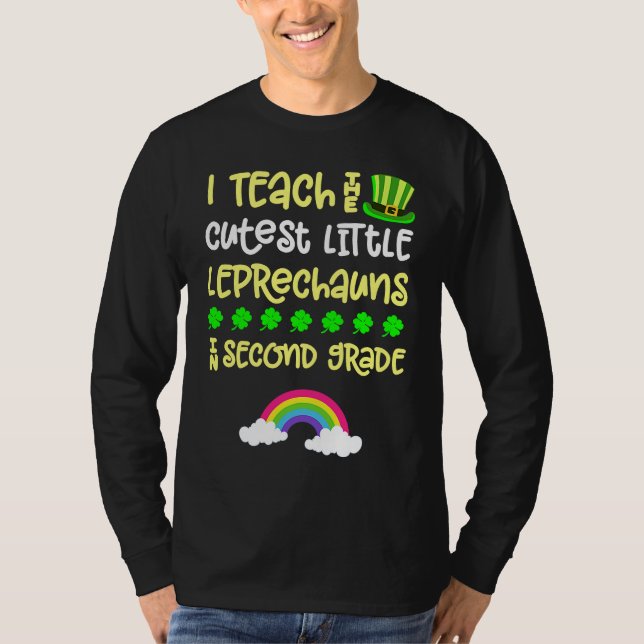 2nd Grade Teacher St Patrick Day Second Rainbow Le T-Shirt (Vorderseite)