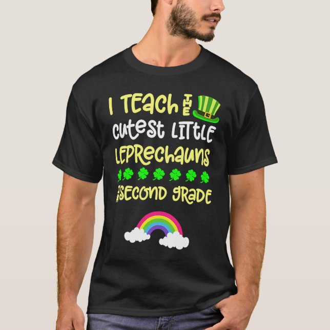 2nd Grade Teacher St Patrick Day Second Rainbow Le T-Shirt (Vorderseite)