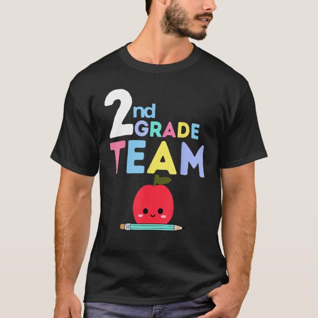 2nd Grade Team  Back To School Teacher Student Kid T-Shirt (Vorderseite)