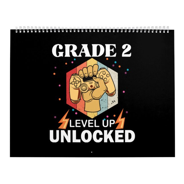 2nd Grade Unlocked Level Up Back To School First Kalender (Titelbild)