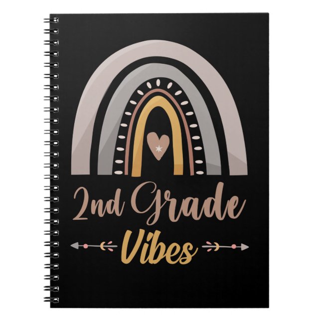 2nd Grade Vibes Second Grade Back to School Notizblock (Vorderseite)