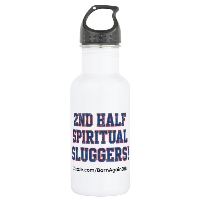 2ND HALF SPIRITUAL SLUGGERS EDELSTAHLFLASCHE (Vorderseite)