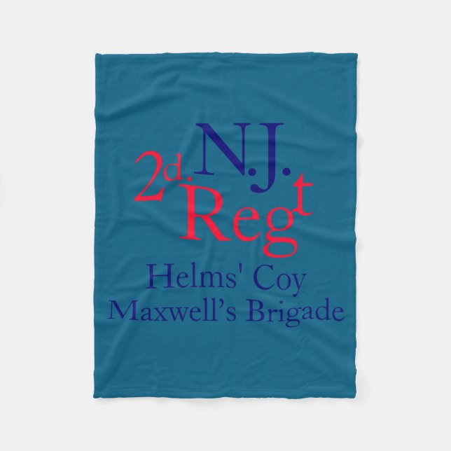 2nd New Jersey Regiment  Fleecedecke (Vorderseite)