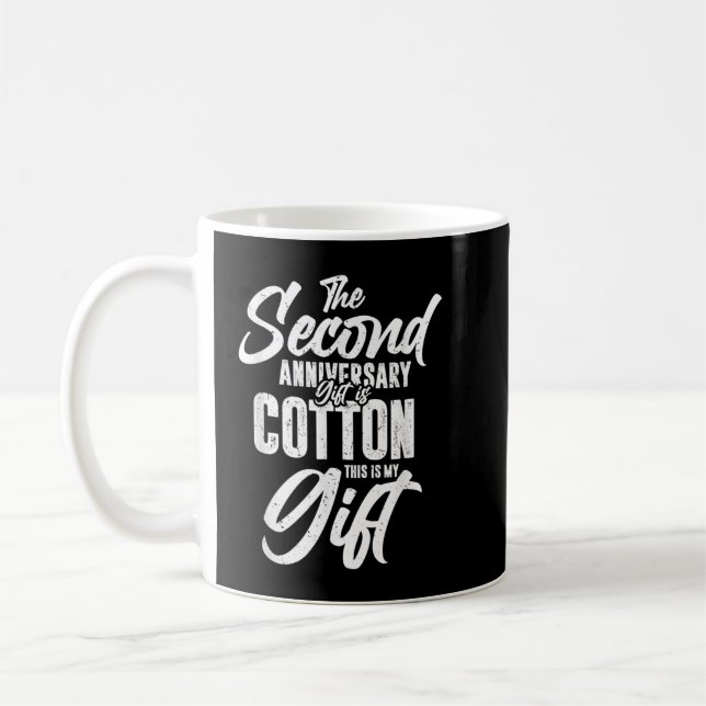 2nd Wedding Anniversary Gifts Cotton Him Husband H Kaffeetasse (Links)