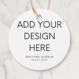 2x2" Circle-Tag-Druck Geschenkanhänger