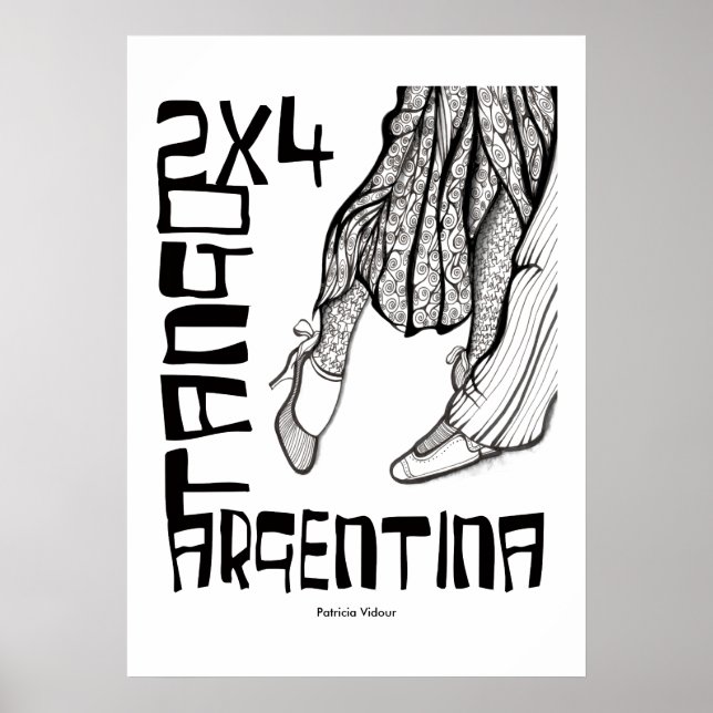 2x4 Tango Argentinien Poster (Vorne)