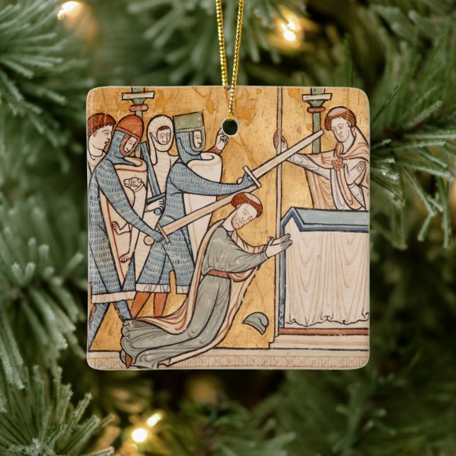 2x Ein frühes Martyrium von St. Thomas Becket in A Keramikornament (Baum)