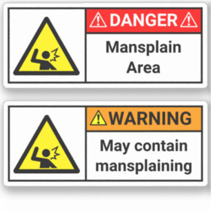 2x Warn-/Gefahrenkorb-Aufkleber Aufkleber
