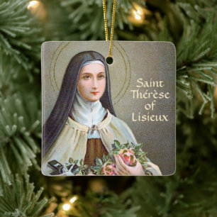 2xSt. Therese von Lisieux (BJE 01) Quadrat Keramikornament