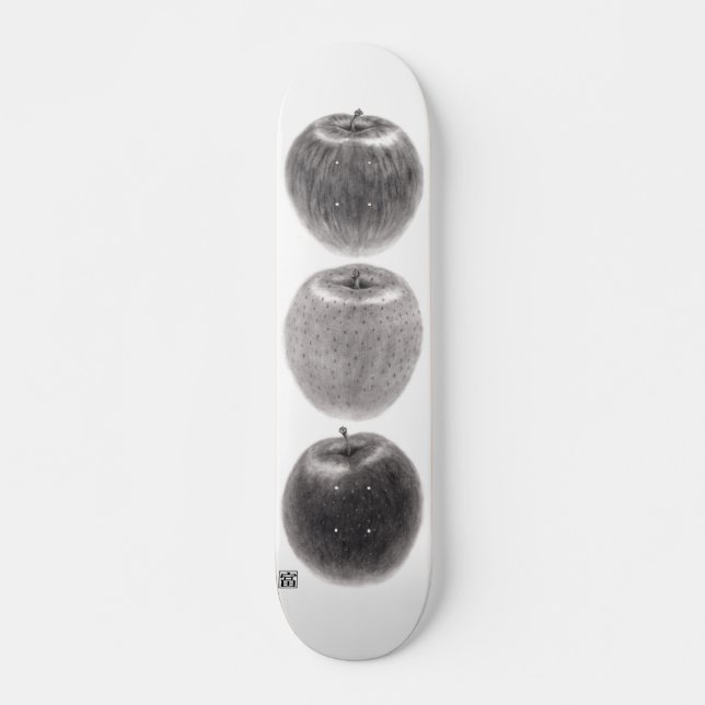 3個のりんご　縦 SKATEBOARD (Vorne)