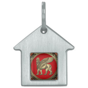 [300] Assyrian Winged Lion - Gold Lamassu Tiermarke