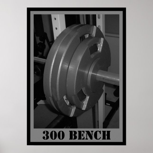 300 BENCH Weightlifting Poster (Vorne)