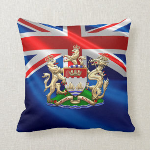 [300] Historisches Wappen 1959-1997 Hong Kongs Kissen
