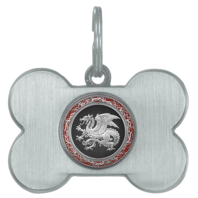 [300] Isländischer Drache, Landvættir [Silber] Tiermarke (Vorderseite)