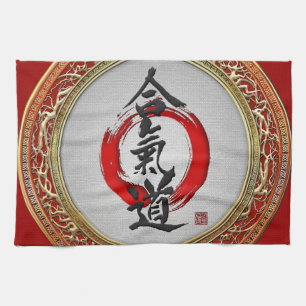 [300] Japanische Kalligraphie - Aikido Handtuch