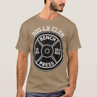 300 lbs Pfund Bank Presseraum Gym Weightlift P T-Shirt