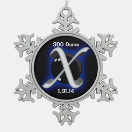 300 perfektes Spiel Schneeflocken Zinn-Ornament