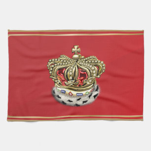 [300] Prinz [König] königliche Krone [Pelz+Gold] Handtuch