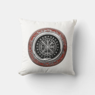 [300] Vegvisir - Viking Silver Magic Runic Compass Kissen