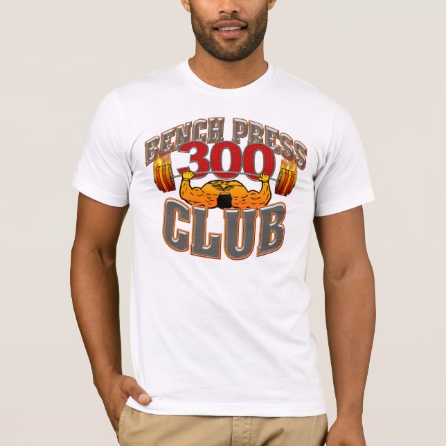 300 Verein-Bank-Presse-angepasstes T-Shirt (Vorderseite)