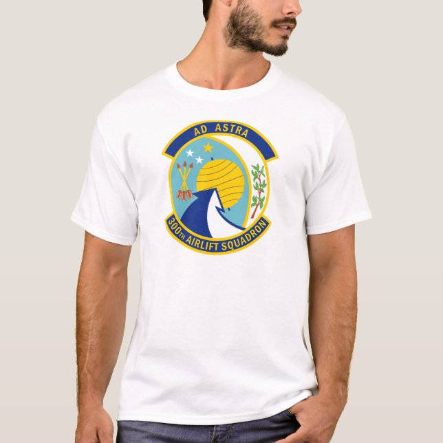 300th Luftbrücken-Geschwader - Anzeige Astra - zu T-Shirt (Vorderseite)