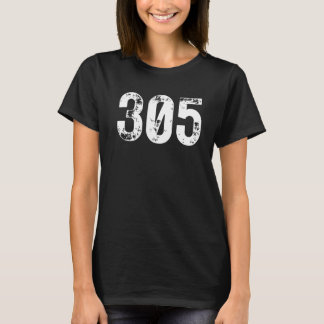 305 Area Code Miami FL Mobile Telefone Area Code T-Shirt