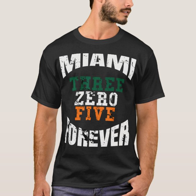 305 Area Code Three Zero Five - Miami Girls T-Shirt (Vorderseite)