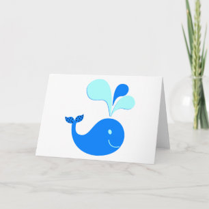 307607 NIEDLICHER CARTOON BLAUE WALE GRAPHICS KARTE