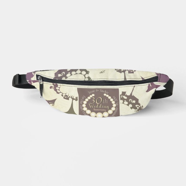 30./12. Pearl Floral Print Cut Sew Bag Bauchtasche (Vorderseite)