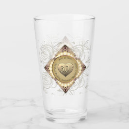 30./12. Pearl & Green Wedding Jubiläum Glas