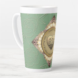 30./12. Pearl & Green Wedding Jubiläum Milchtasse