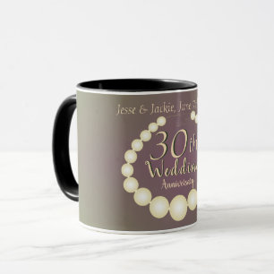 30./12. Pearl-Jahrestag Tasse