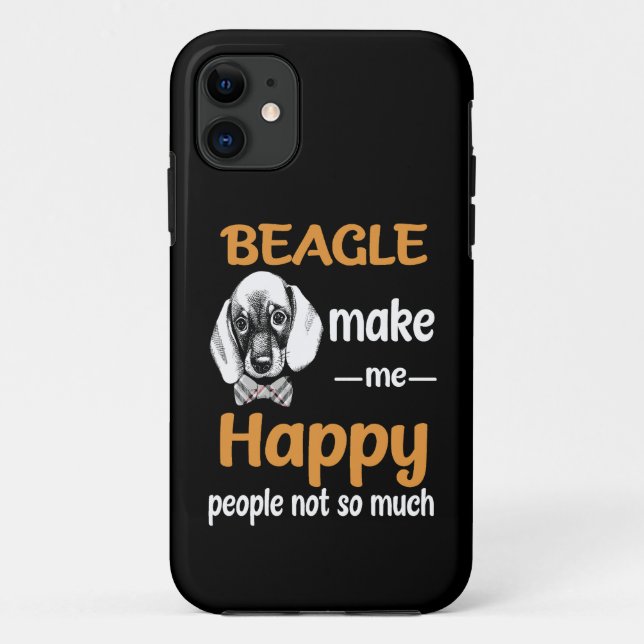 30 Beagle machen mich glücklich Case-Mate iPhone Hülle (Rückseite)