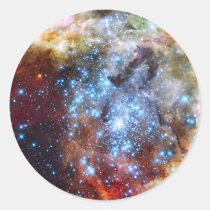 30 Doradus Nebula Star Clusters Runder Aufkleber
