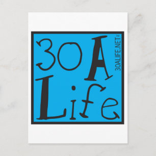 30 EIN LEBEN POSTKARTE