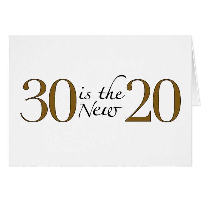 30 est les nouveaux 20 (Devant horizontal)