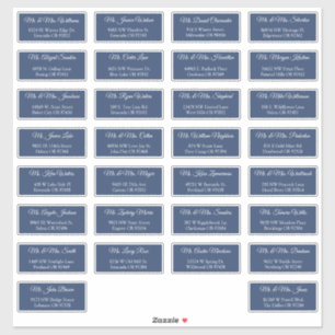 30 Étiquettes d'adresse individuelles pour invités