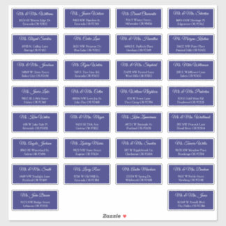 30 Étiquettes d'adresse individuelles pour invités