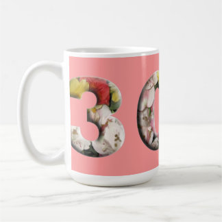30. Floral Meilenstein Persönliche Umarmung Kaffeetasse