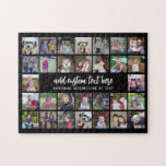 30 Foto Collage Grid - 2 Textfelder - Schwarz-weiß<br><div class="desc">Verwenden Sie 30 SQUARE-Fotos, um eine persönliche Foto-Collage zu erstellen. Dieses moderne, saubere Layout umfasst 2 Textblöcke - 1 in einem trendigen Skript und 1 in einem serifenlosen Schriftart zum Hinzufügen eines Familiennamen oder eines Namens. Die Hintergrundfarbe kann im Anpassungsbereich geändert werden. ***Beste Ergebnisse für dieses Multi-Foto-Layout - Ihre Fotos...</div>
