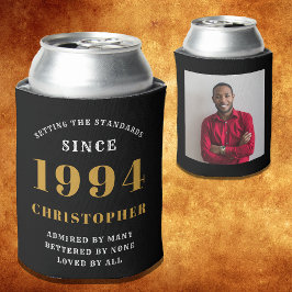 30. Geburtstag 1994 Schwarz-Gold-Fotovorlage Dosenkühler