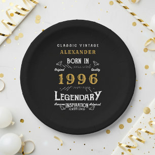 30. Geburtstag 1996 Legendär Retro Pappteller